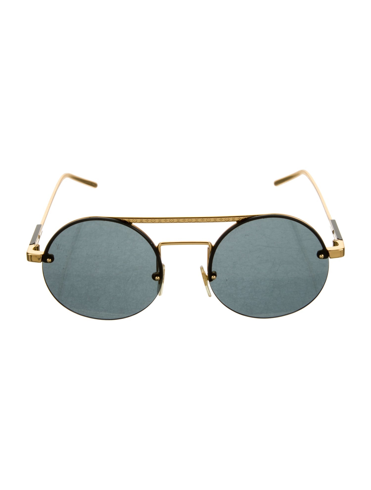 Louis Vuitton Gingko Round Sunglasses Gold Sunglasses, Accessories LOU912067 The RealReal