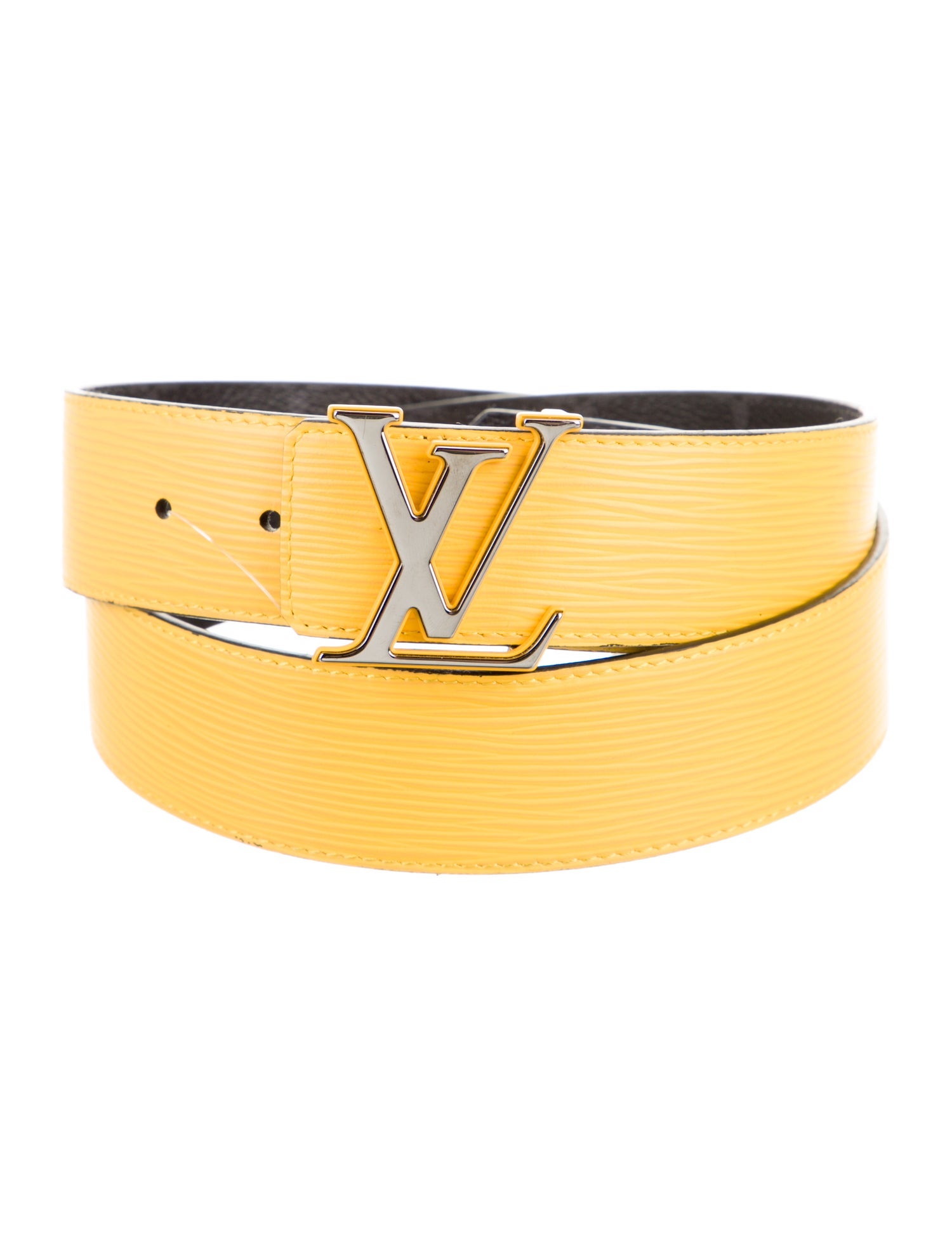 louis vuitton yellow belt