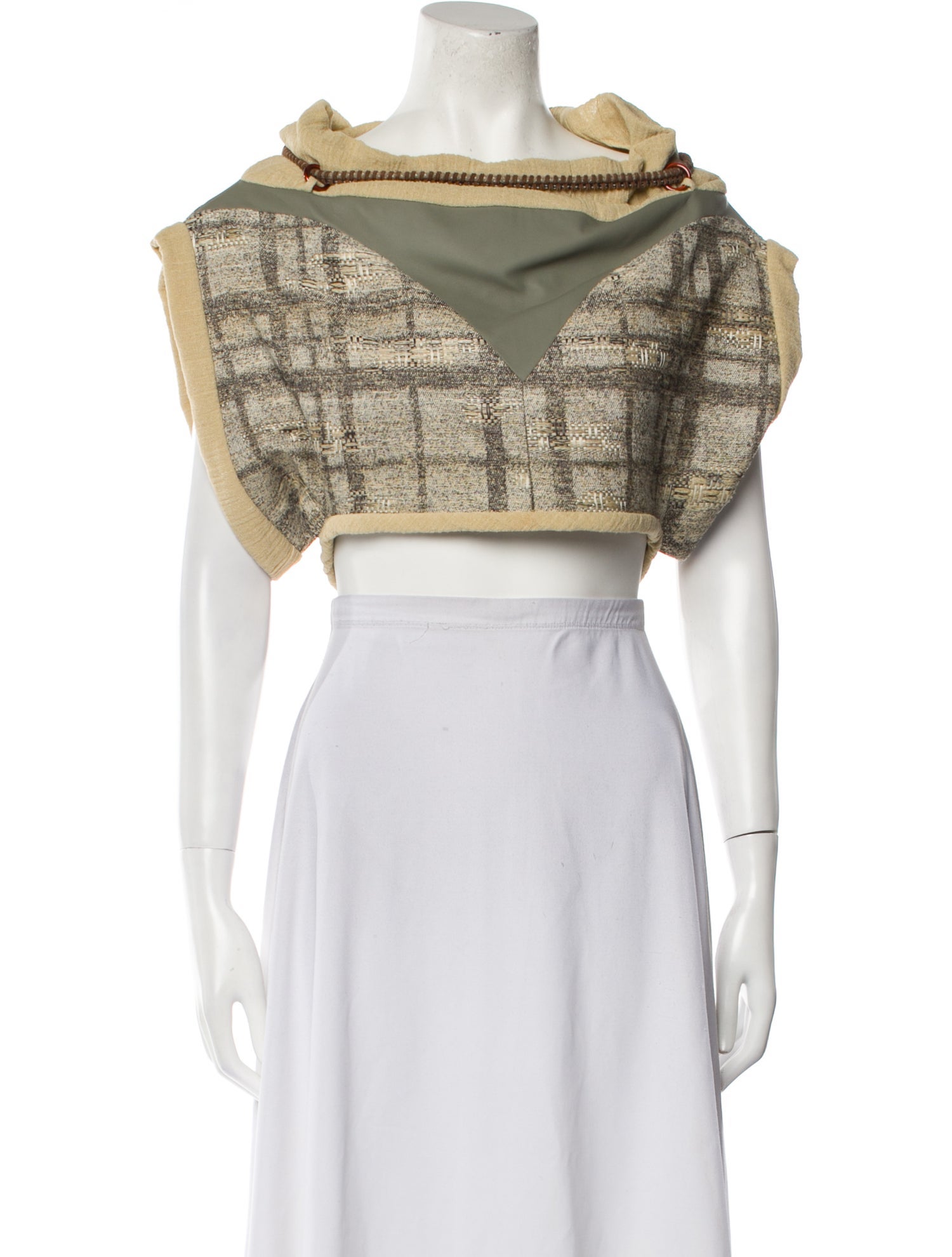 Louis Vuitton 2023 Plaid Print Crop Top