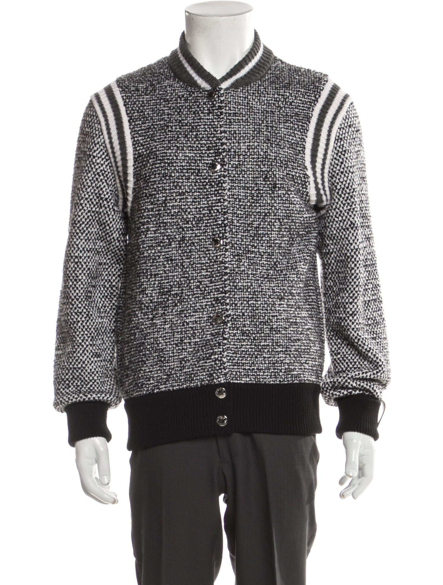 Louis Vuitton 2021 Tweed Pattern Bomber Jacket