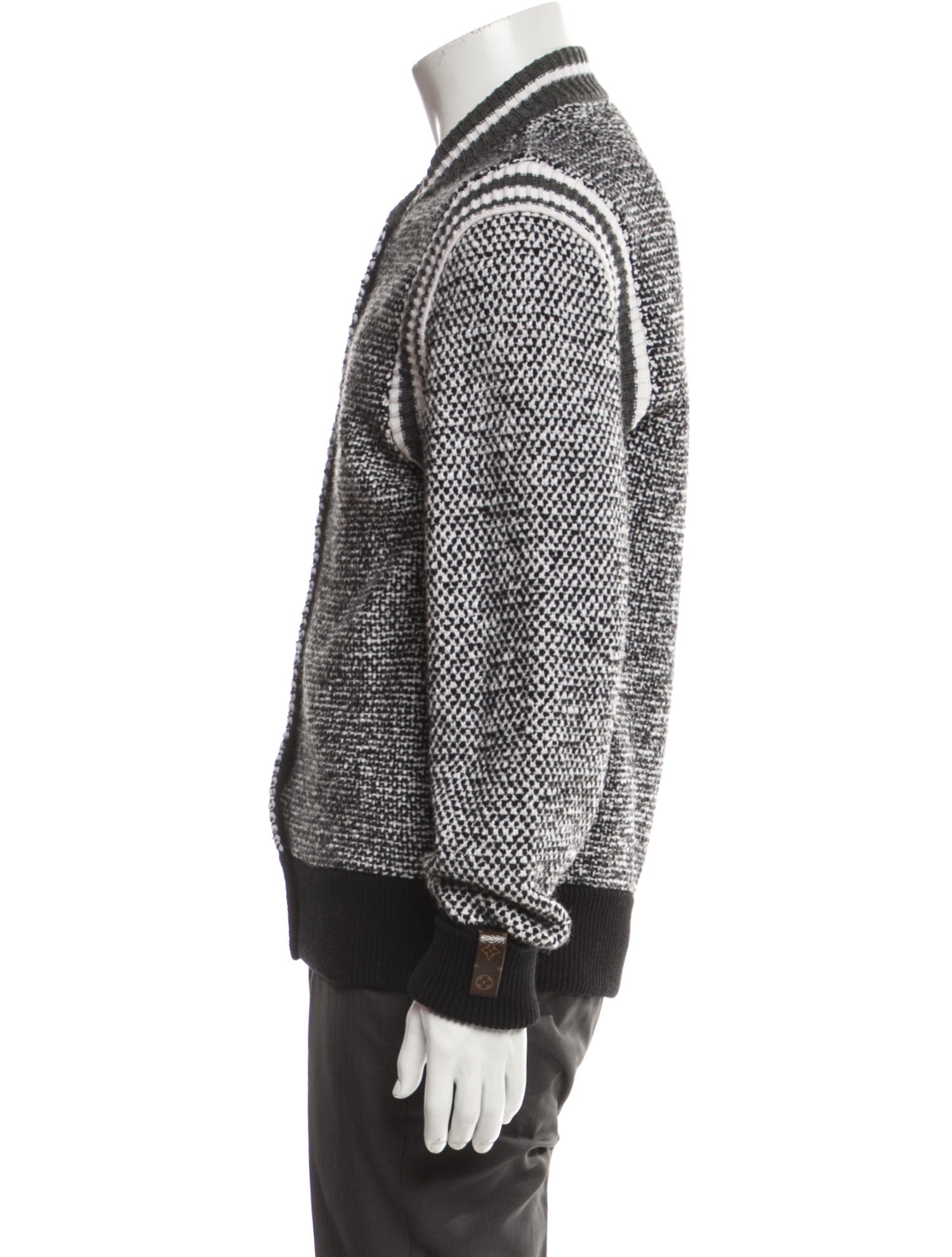 Louis Vuitton 2021 Tweed Pattern Bomber Jacket