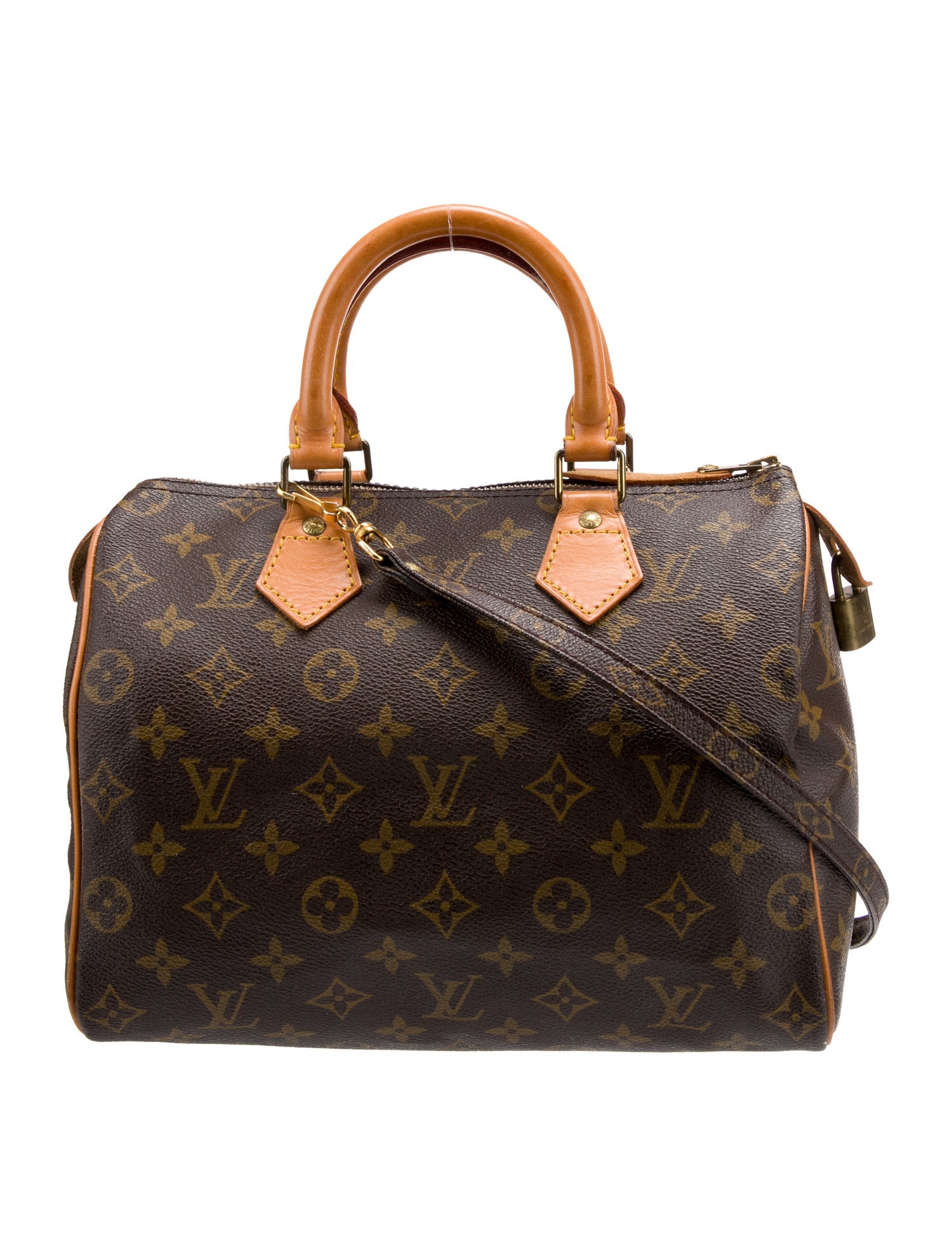 Louis Vuitton Monogram Speedy 25 w/ Strap