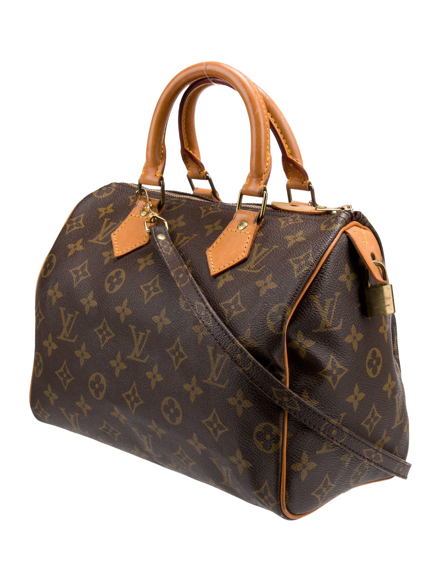 Louis Vuitton Monogram Speedy 25 w/ Strap