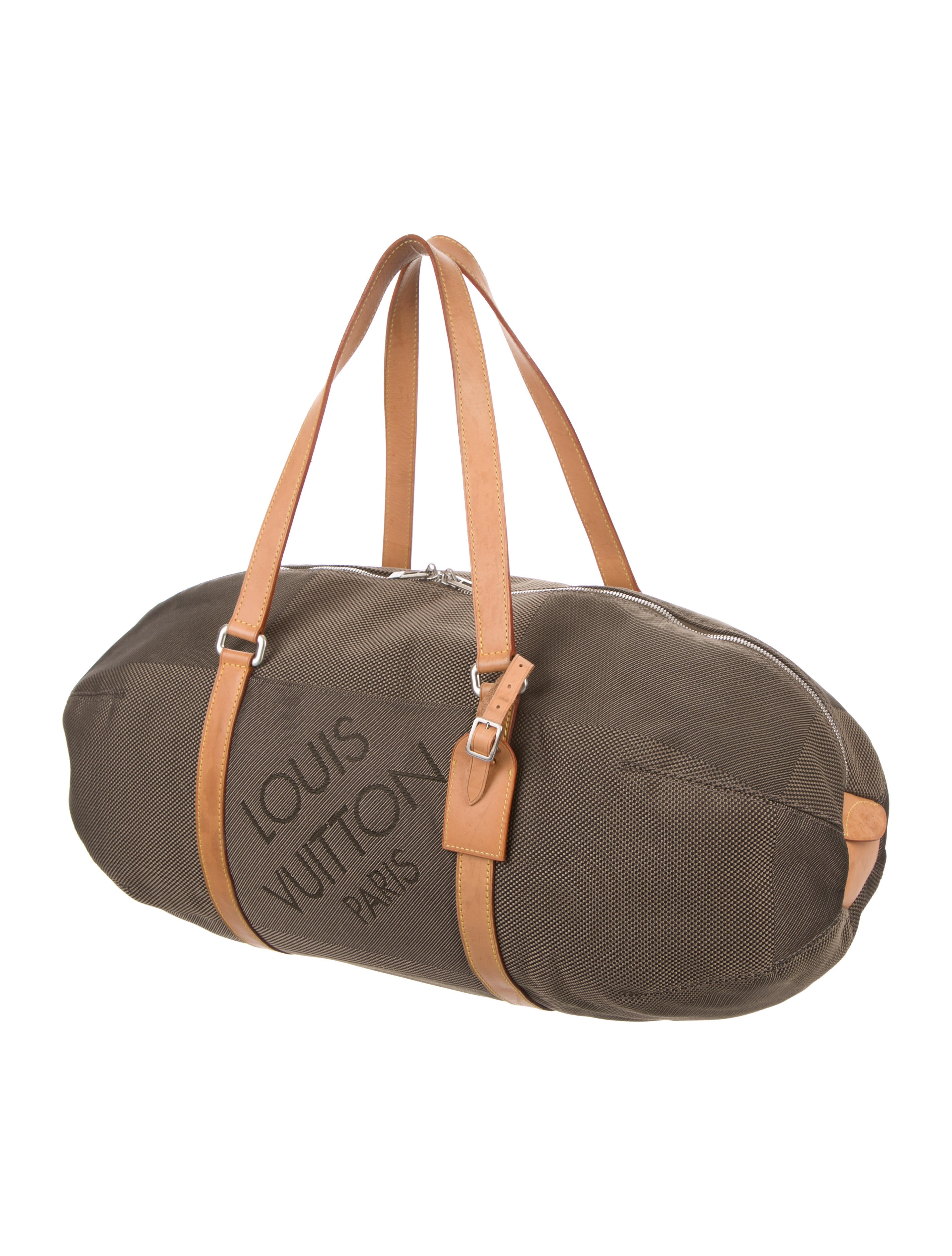 Silver Louis Vuitton Duffle Bag For Men