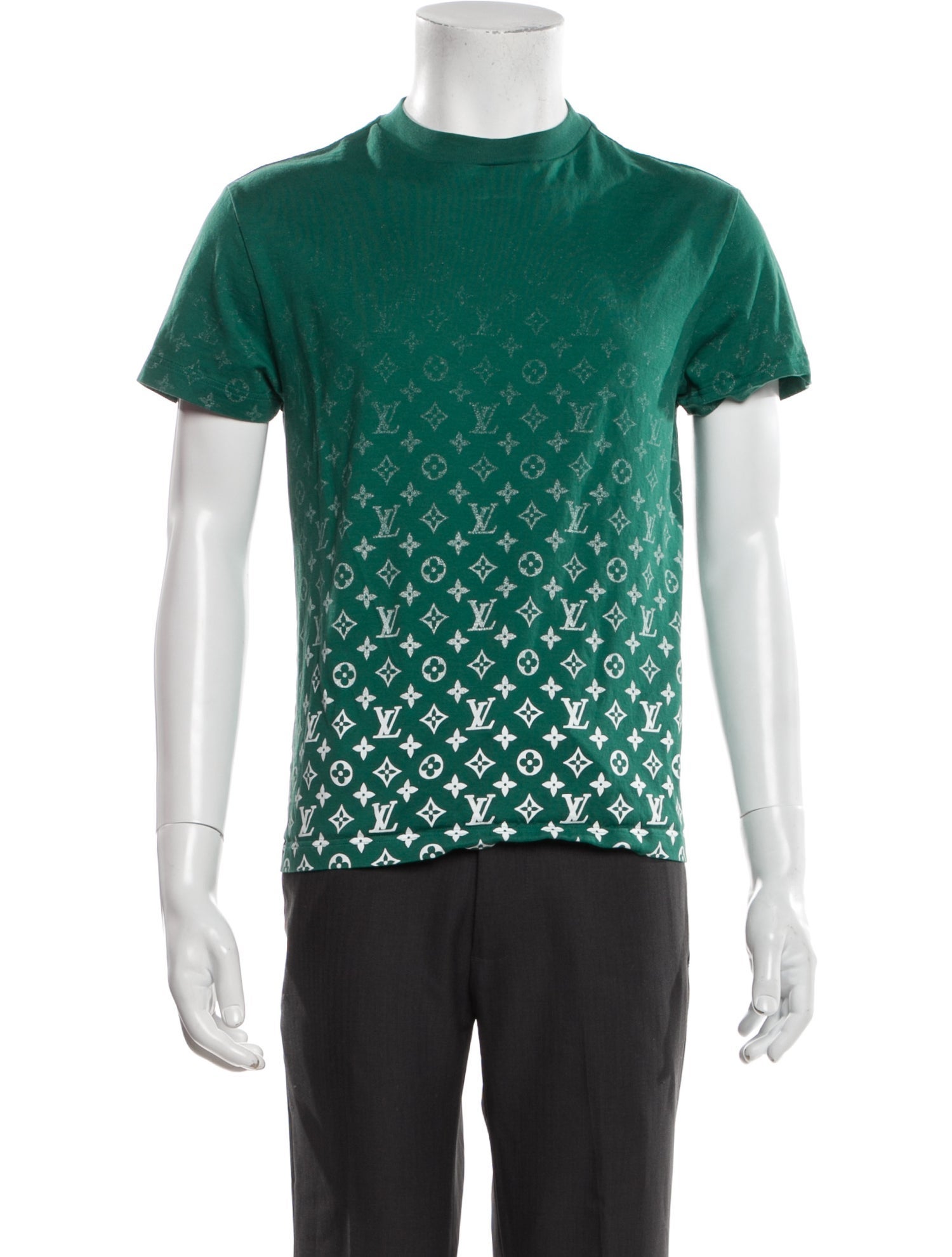 Louis Vuitton 2023 LV Monogram T-Shirt - Green T-Shirts