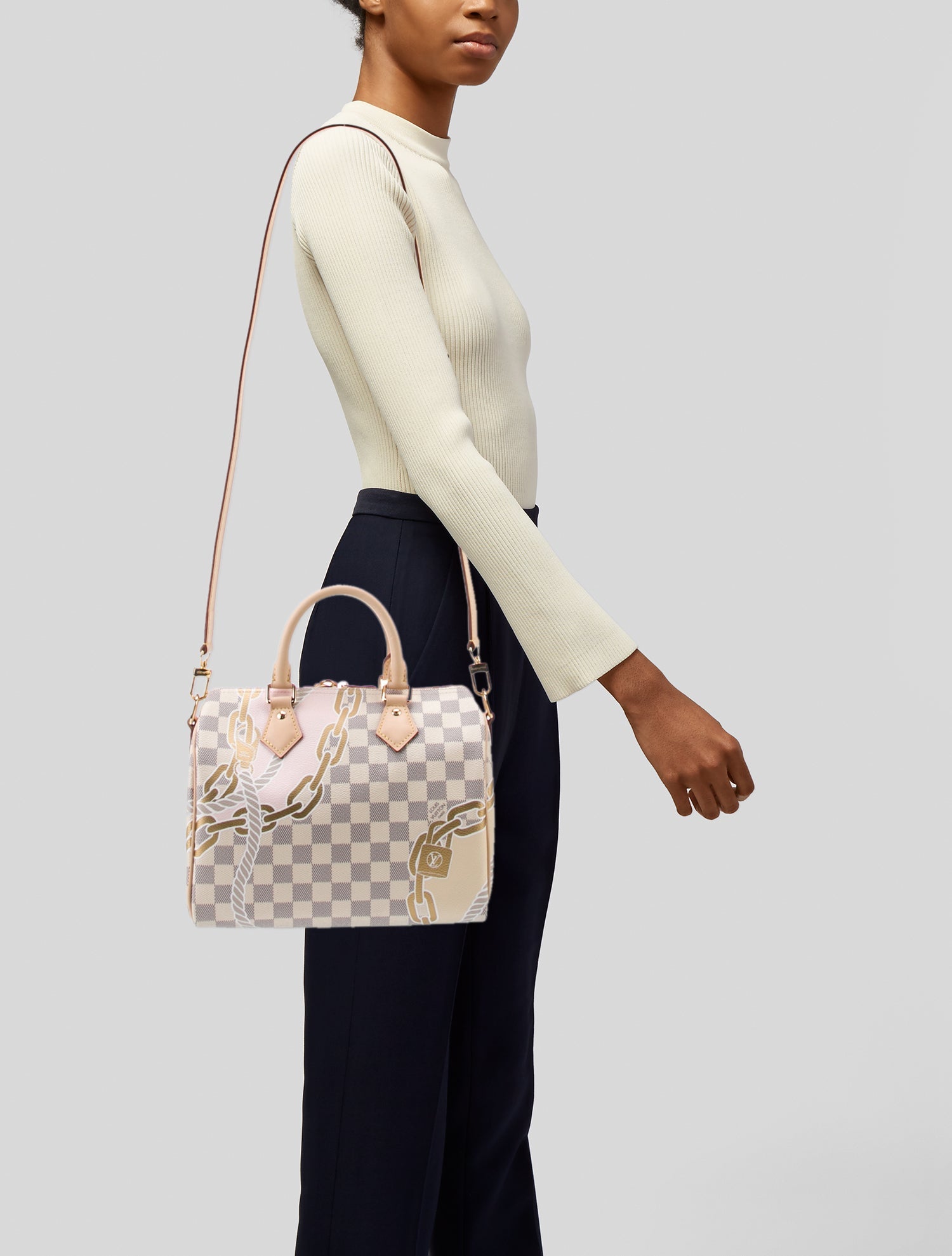Louis Vuitton Damier Azur Nautical Speedy Bandouliere 25 w