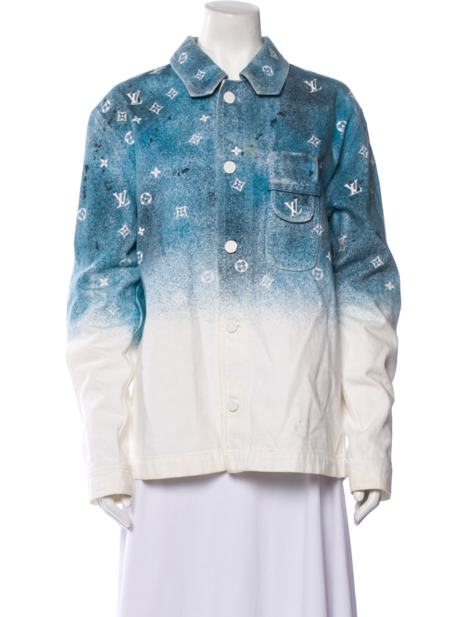 Louis Vuitton 2020 Printed Denim Jacket