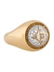 Louis Vuitton 18K Diamond B Blossom Signet Ring
