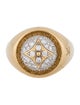 Louis Vuitton 18K Diamond B Blossom Signet Ring