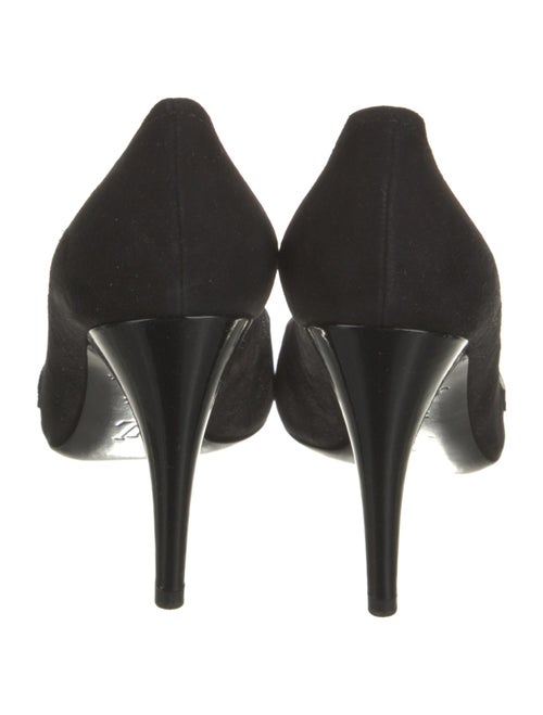 Louis Vuitton Suede Floral Print Pumps