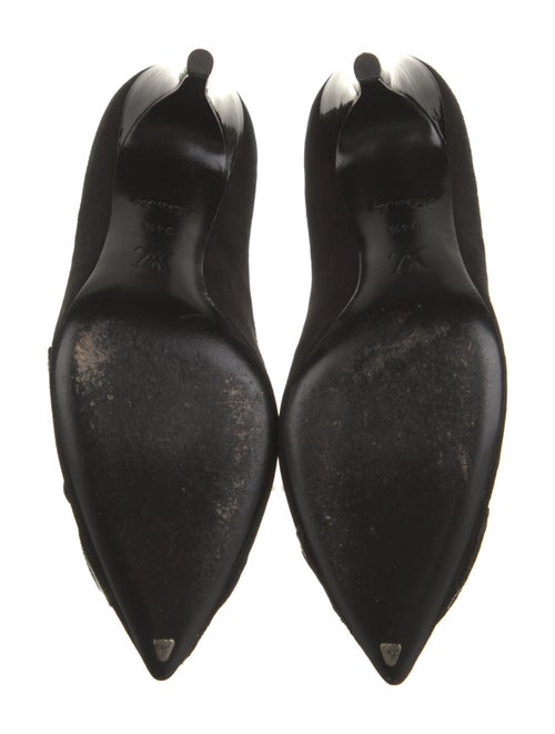 Louis Vuitton Suede Floral Print Pumps