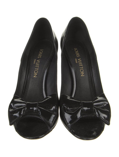 Louis Vuitton Patent Leather Printed D'Orsay Pumps