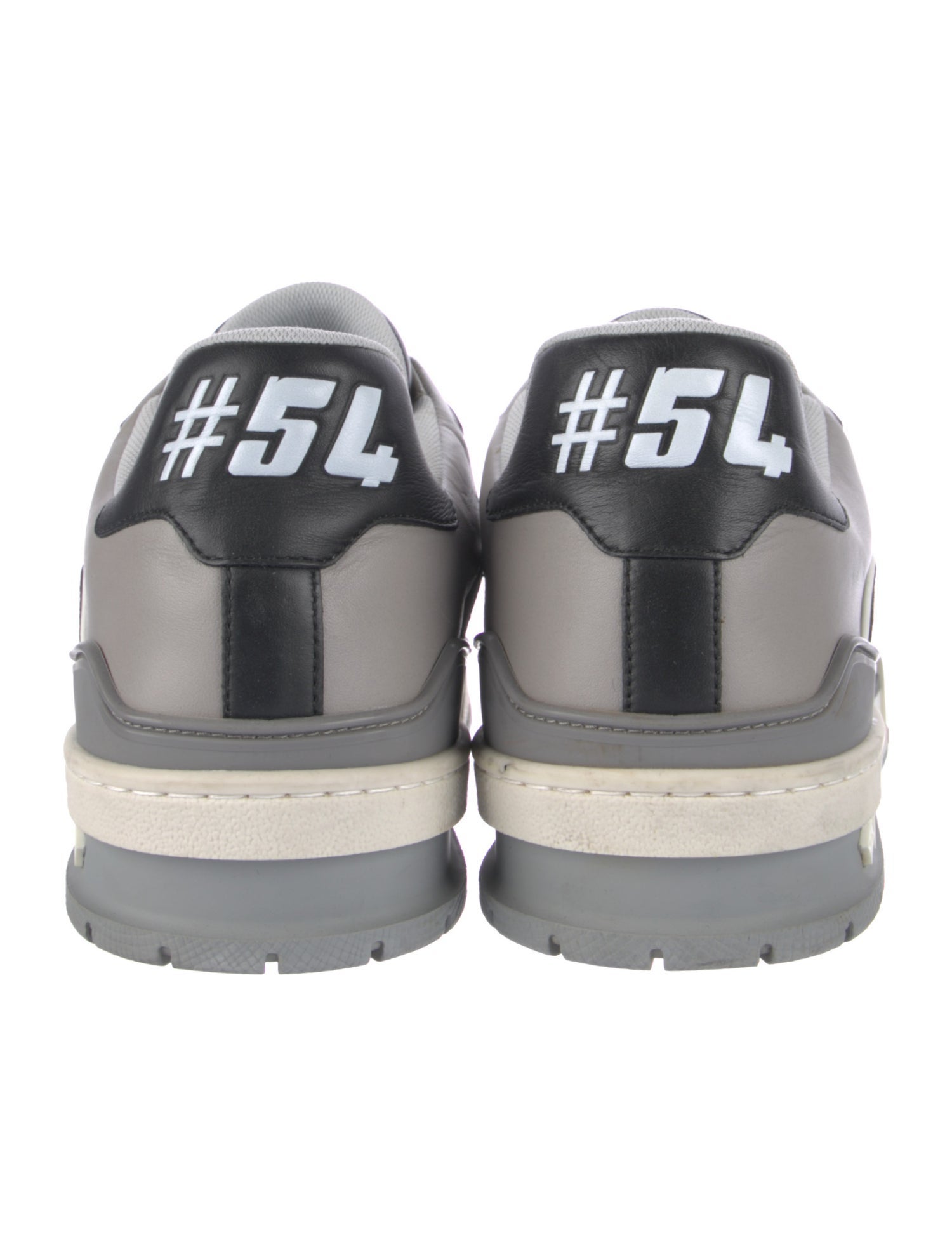 Louis Vuitton Leather Colorblock Pattern Sneakers