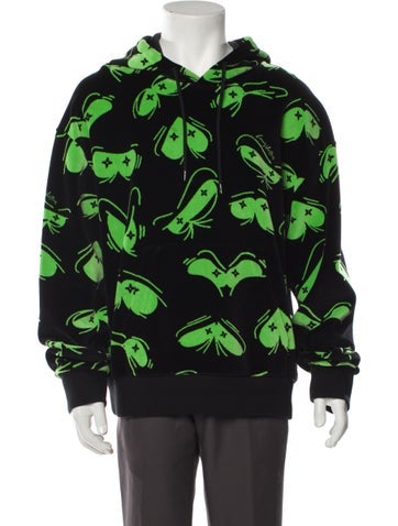 Louis Vuitton Sweatshirts & Hoodies 2022 Eyes Graphic Jacquard Hoodie XL