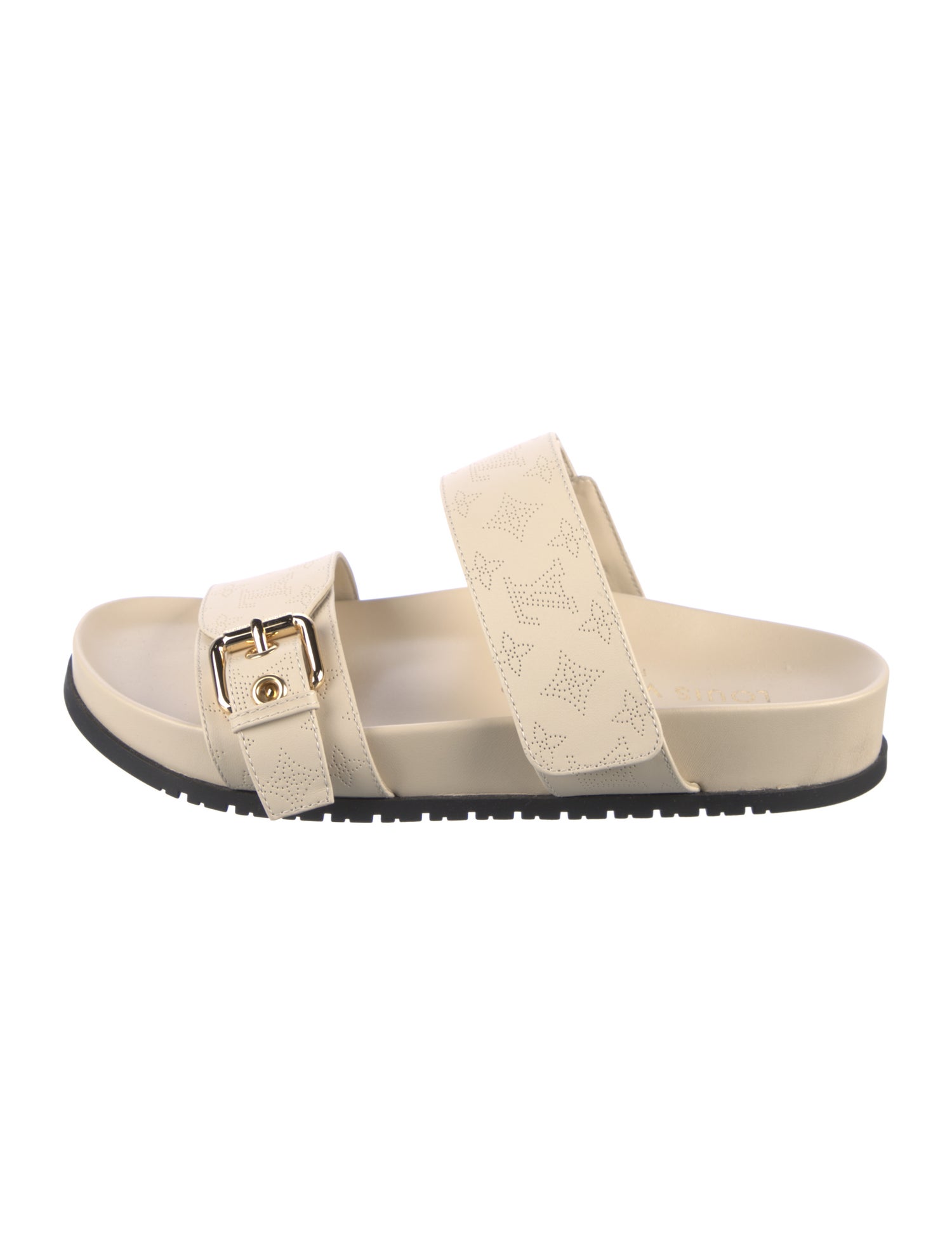 Louis Vuitton LV Monogram Leather Slides