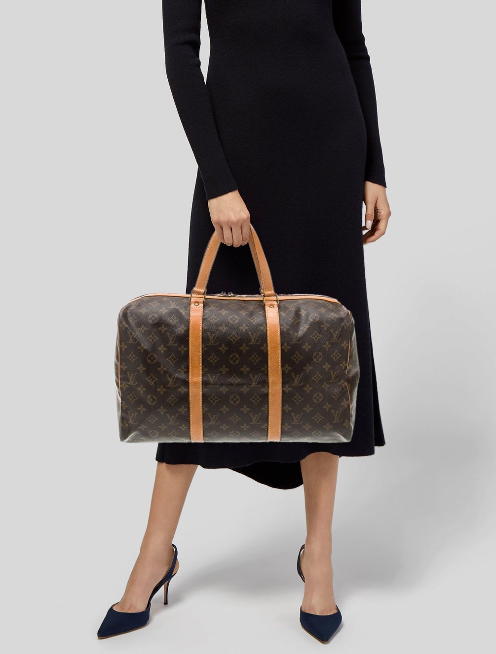 Louis Vuitton LV Monogram Sac Souple 45 Vintage Brown Luggage and Travel Handbags LOU957652