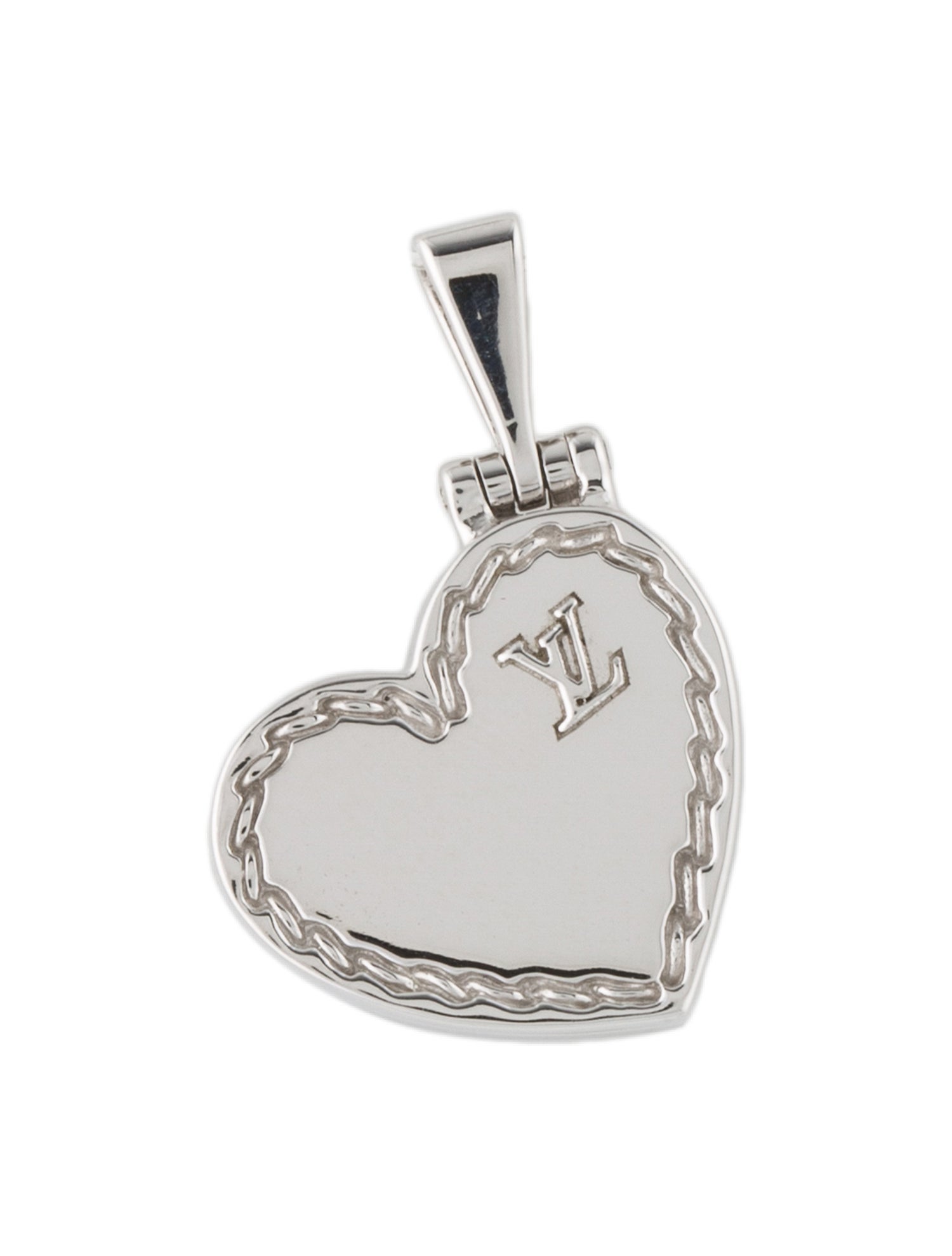 Louis Vuitton 18K Heart Locket Pendant