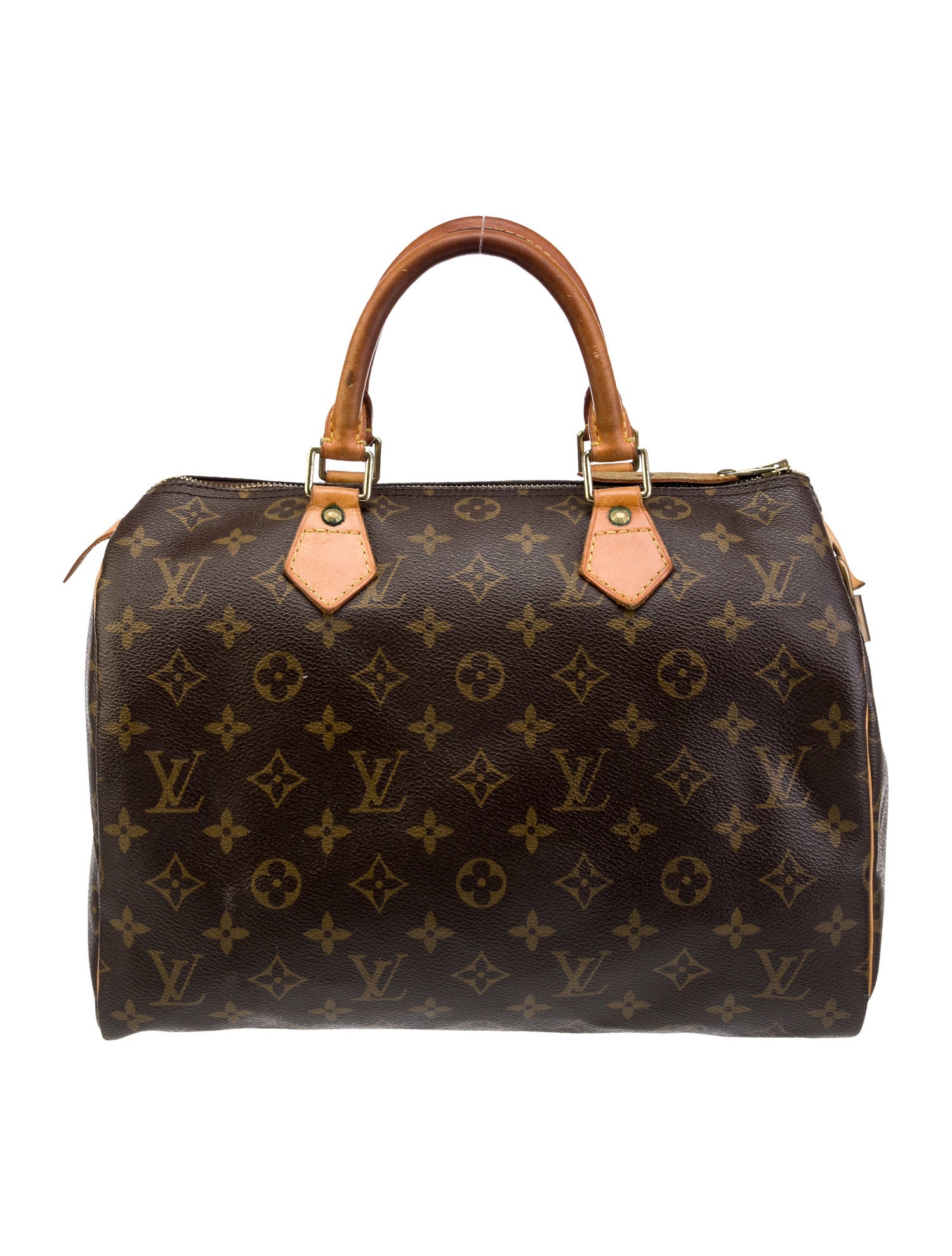 Louis Vuitton Monogram Speedy 30 Vintage Brown Handle Bags, Handbags