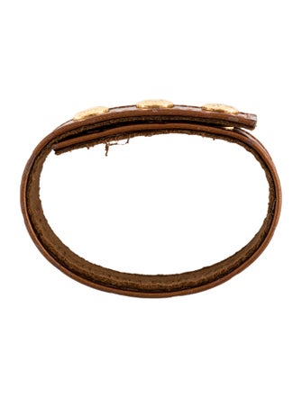 Louis Vuitton Patent Leather Kobe Vernis Monogram Wrap Bracelet