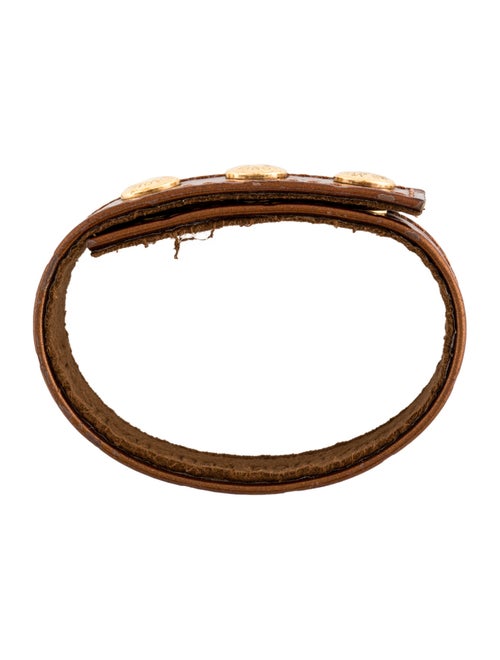 Louis Vuitton Patent Leather Kobe Vernis Monogram Wrap Bracelet