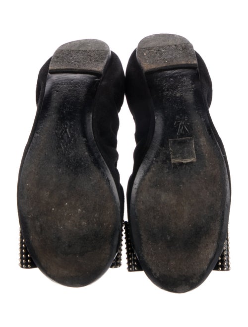Louis Vuitton Suede Printed Ballet Flats