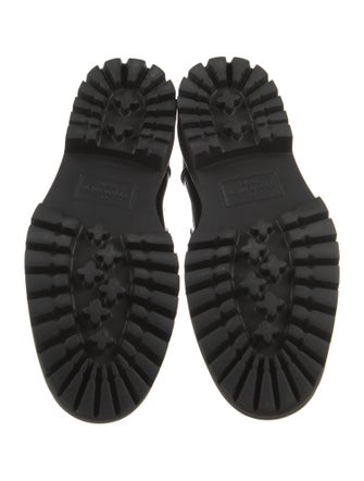 Louis Vuitton LV Monogram Patent Leather Combat Boots