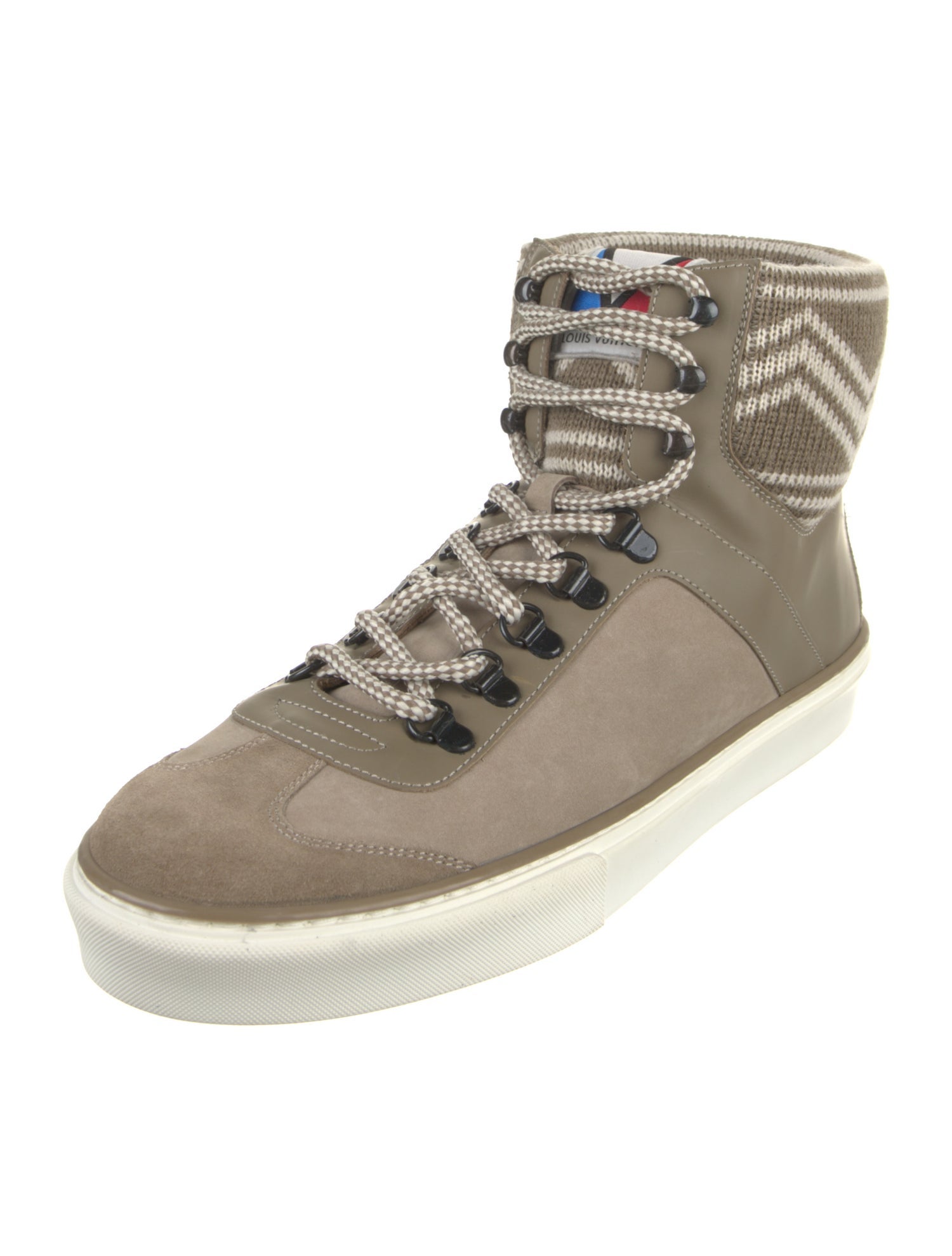 Louis Vuitton Suede Printed Sneakers