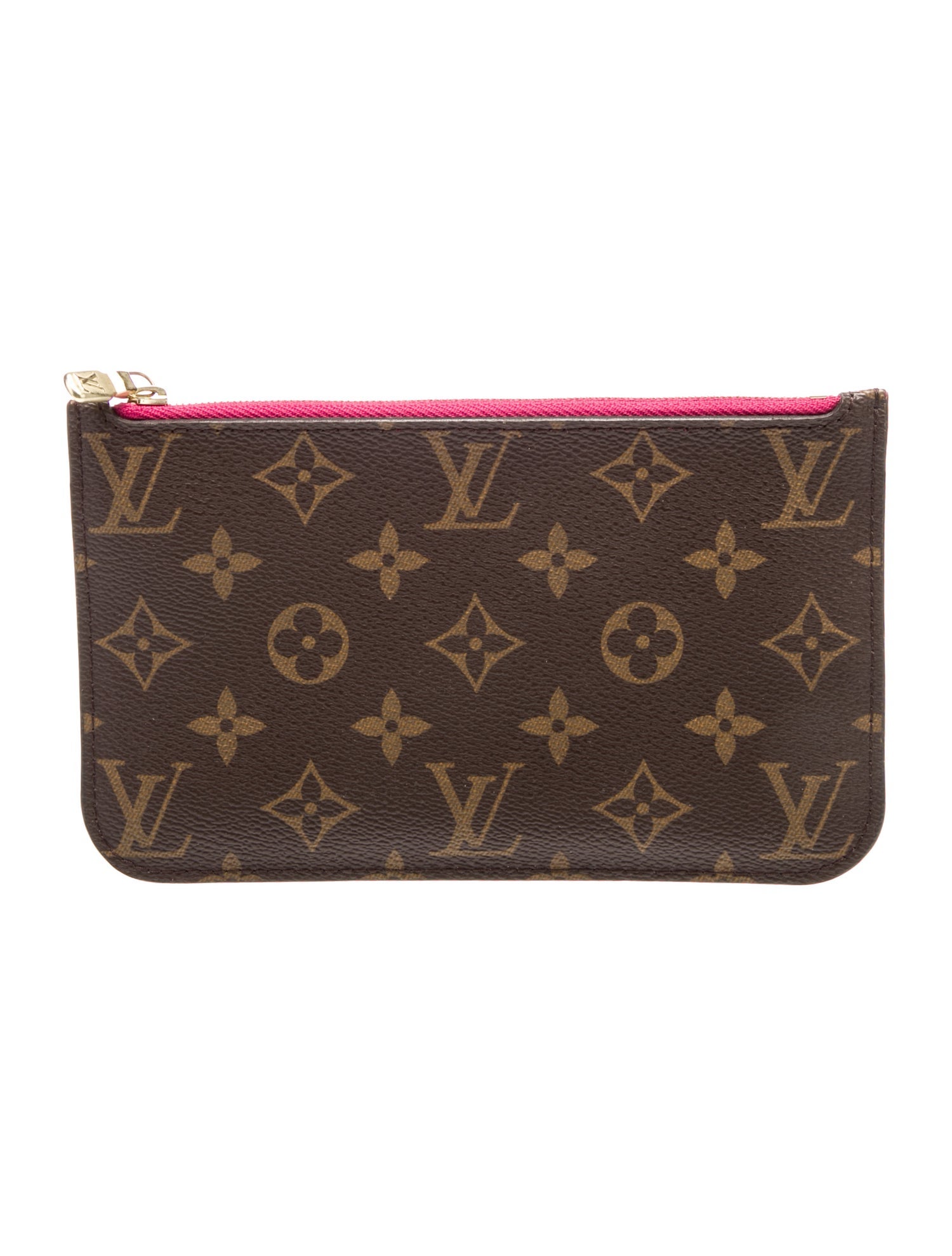 Louis Vuitton LV Monogram Neverfull Pouch Brown Clutches, Handbags