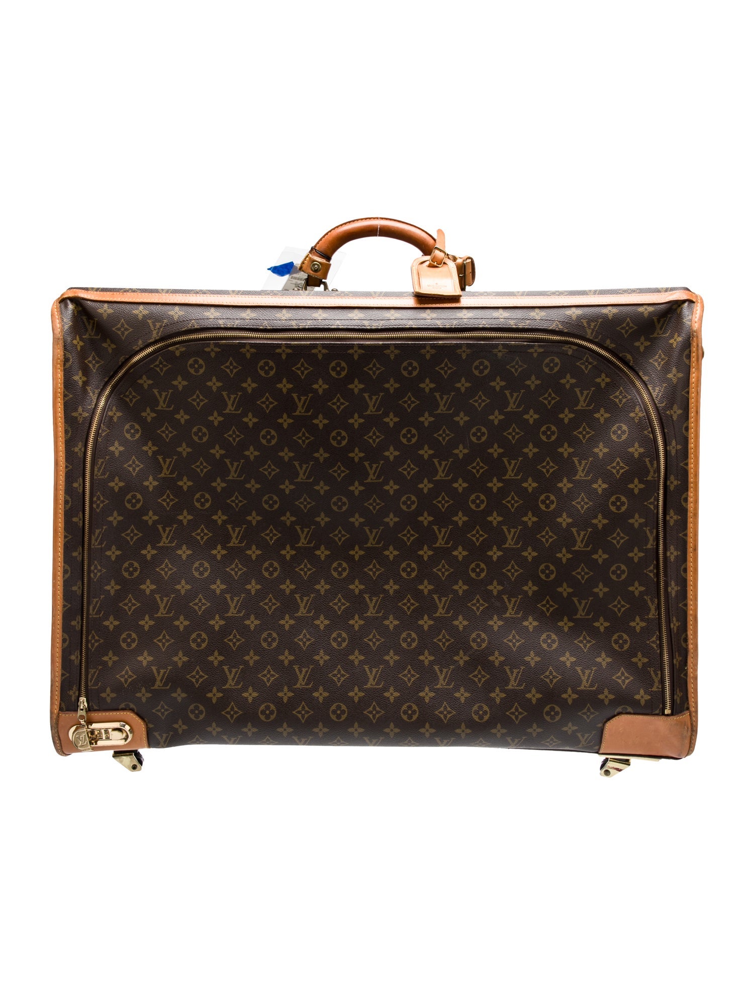 Louis Vuitton Coated Canvas Suitcase 70 Brown Luggage and Travel