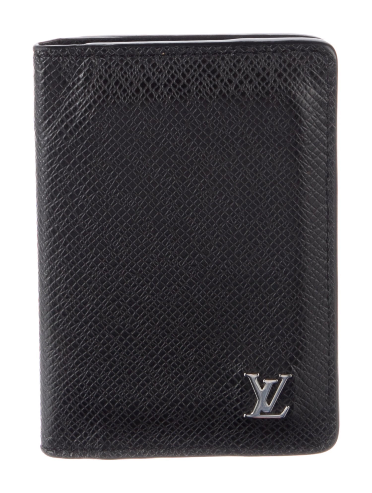 Louis Vuitton Taiga Leather Pocket Organizer - Black Wallets