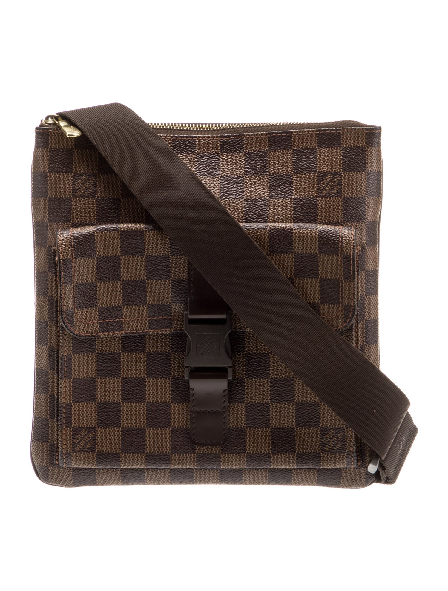 Louis Vuitton Coated Canvas Messenger Bag Vintage