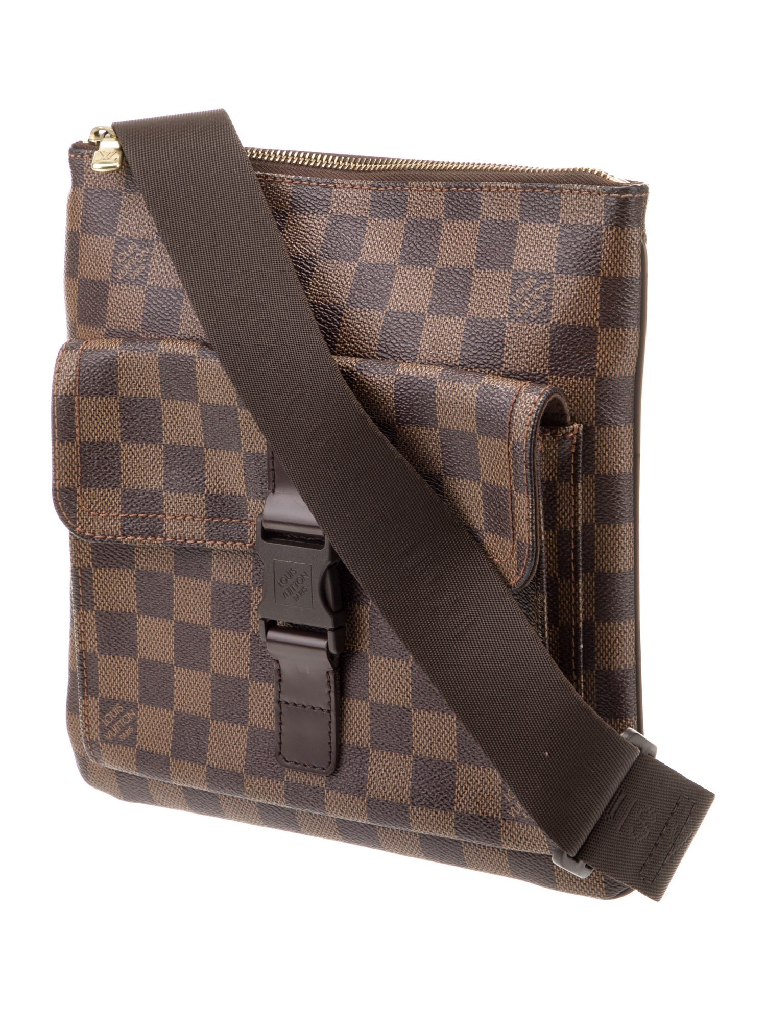 Louis Vuitton Coated Canvas Messenger Bag Vintage