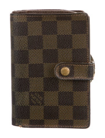 Louis Vuitton Wallets Vintage Damier Ebene Pattern French Purse