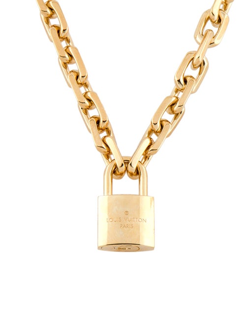 Louis Vuitton LV Edge Cadenas Chain Necklace