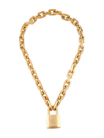 Louis Vuitton LV Edge Cadenas Chain Necklace