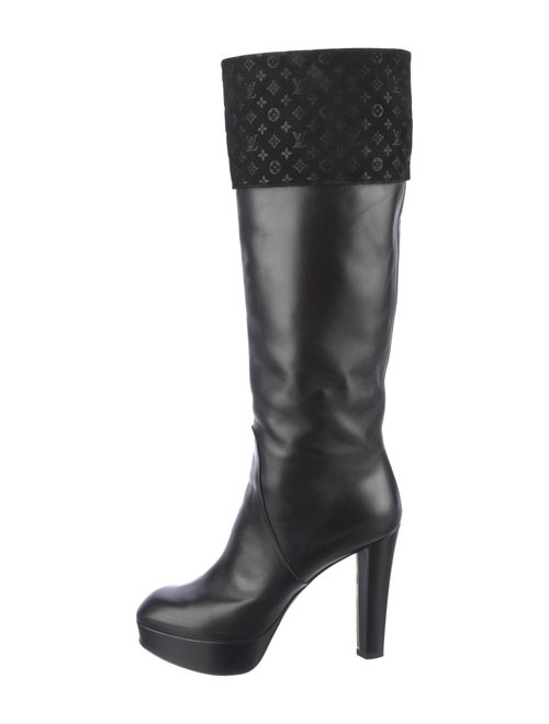 Louis Vuitton Leather Printed Boots
