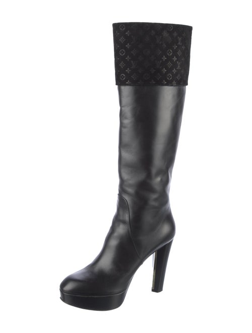 Louis Vuitton Leather Printed Boots