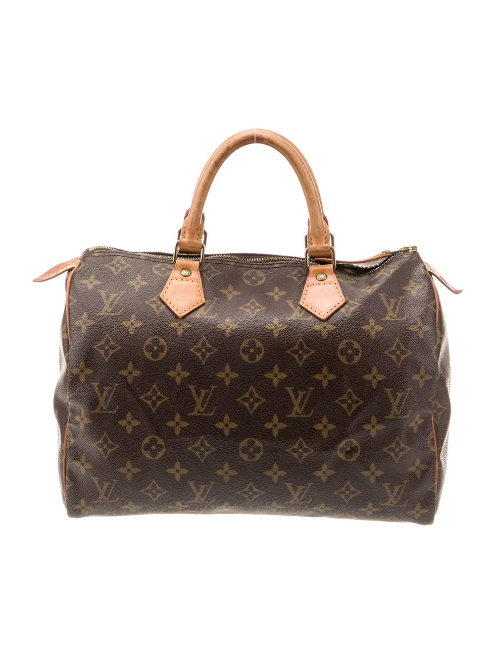 Louis Vuitton LV Monogram Speedy 30 Vintage Brown Handle Bags