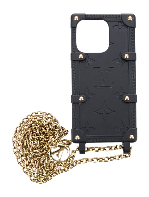 Louis Vuitton Monogram Re-Trunk iPhone 14 Pro Case on Chain