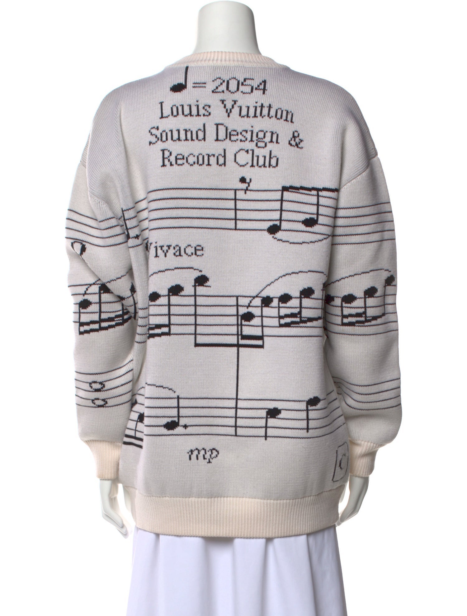 Louis Vuitton 2019 Intarsia Music Notes Pullover