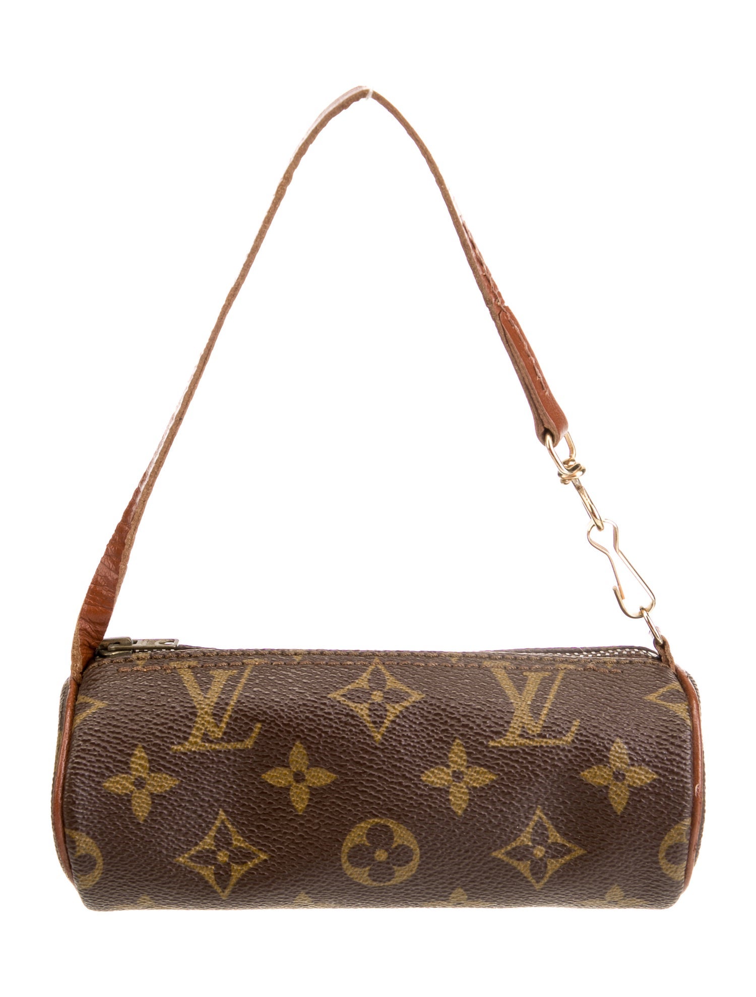 Louis Vuitton LV Monogram Papillon Pochette Vintage Brown Mini Bags