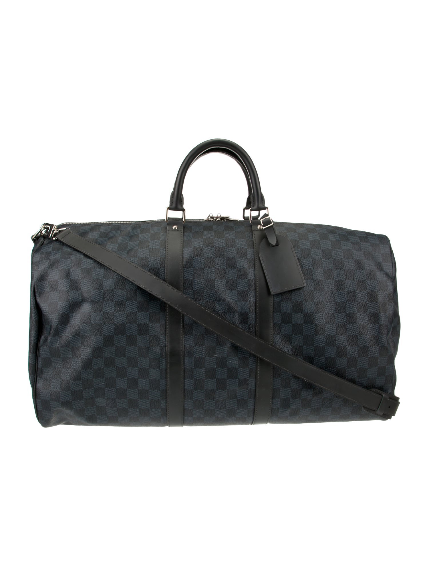 Louis Vuitton Damier Cobalt Keepall Bandouliere 55 Blue Weekenders