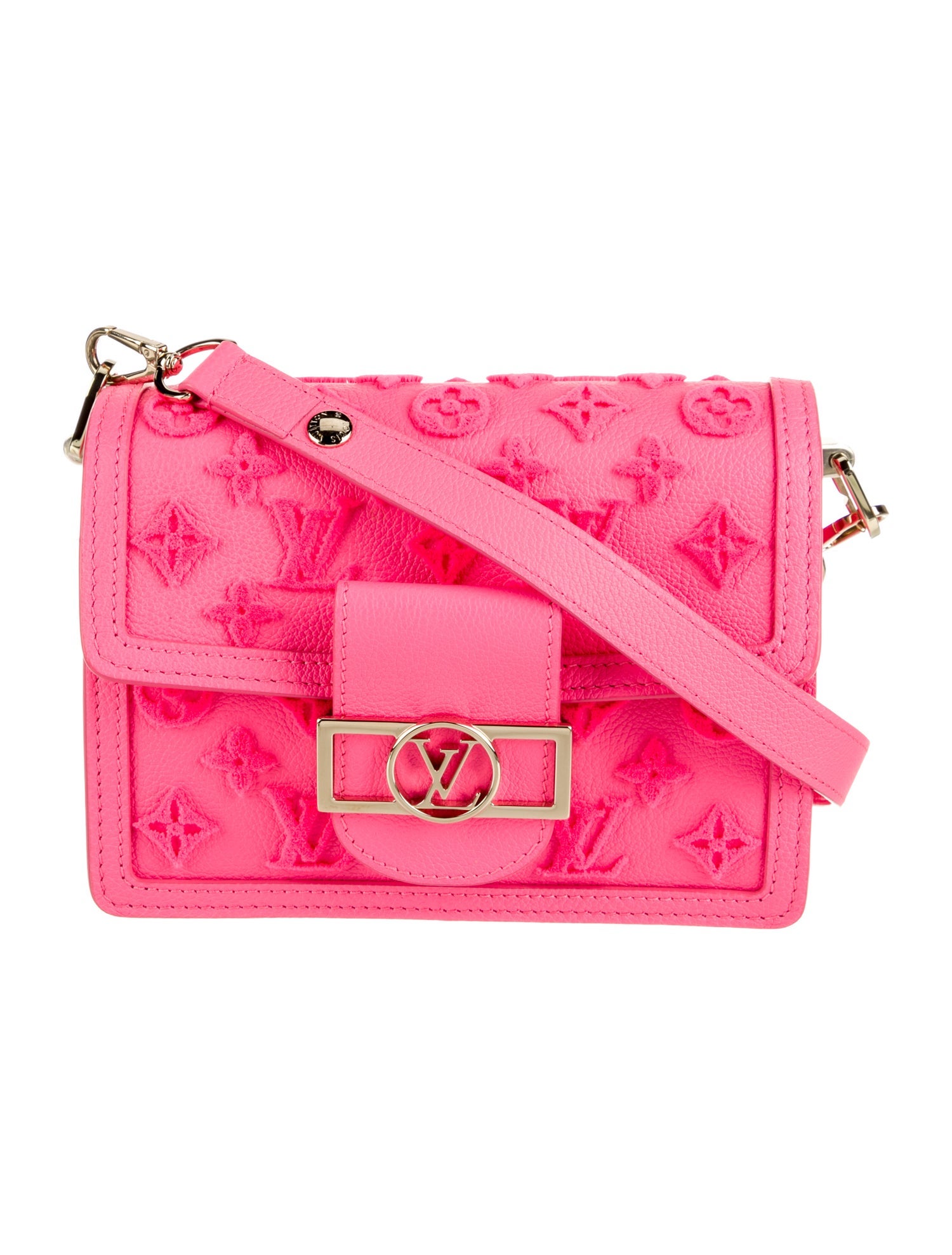 Louis Vuitton Leather Tuffetage Mini Dauphine Pink Crossbody Bags
