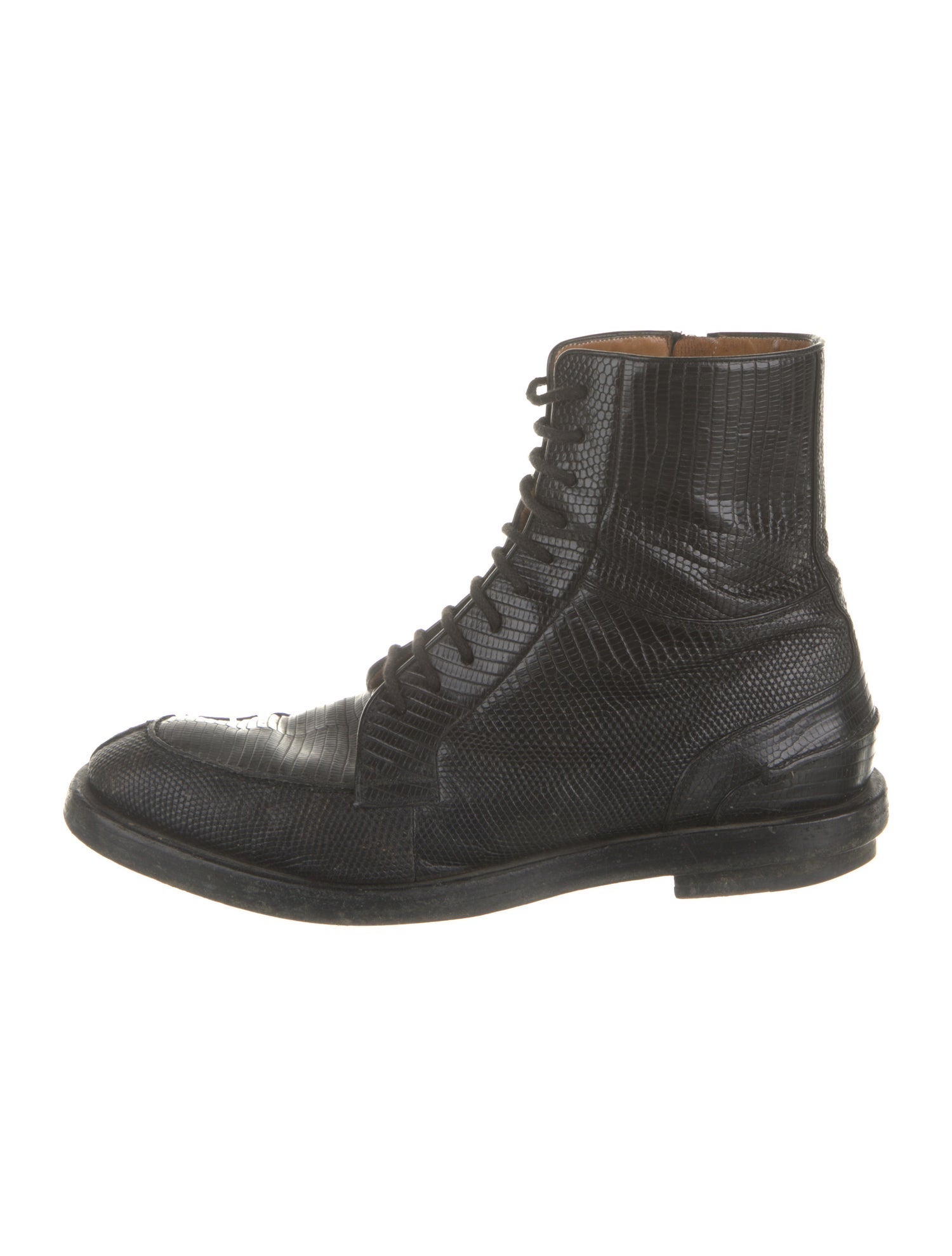 Louis Vuitton Lizard Combat Boots