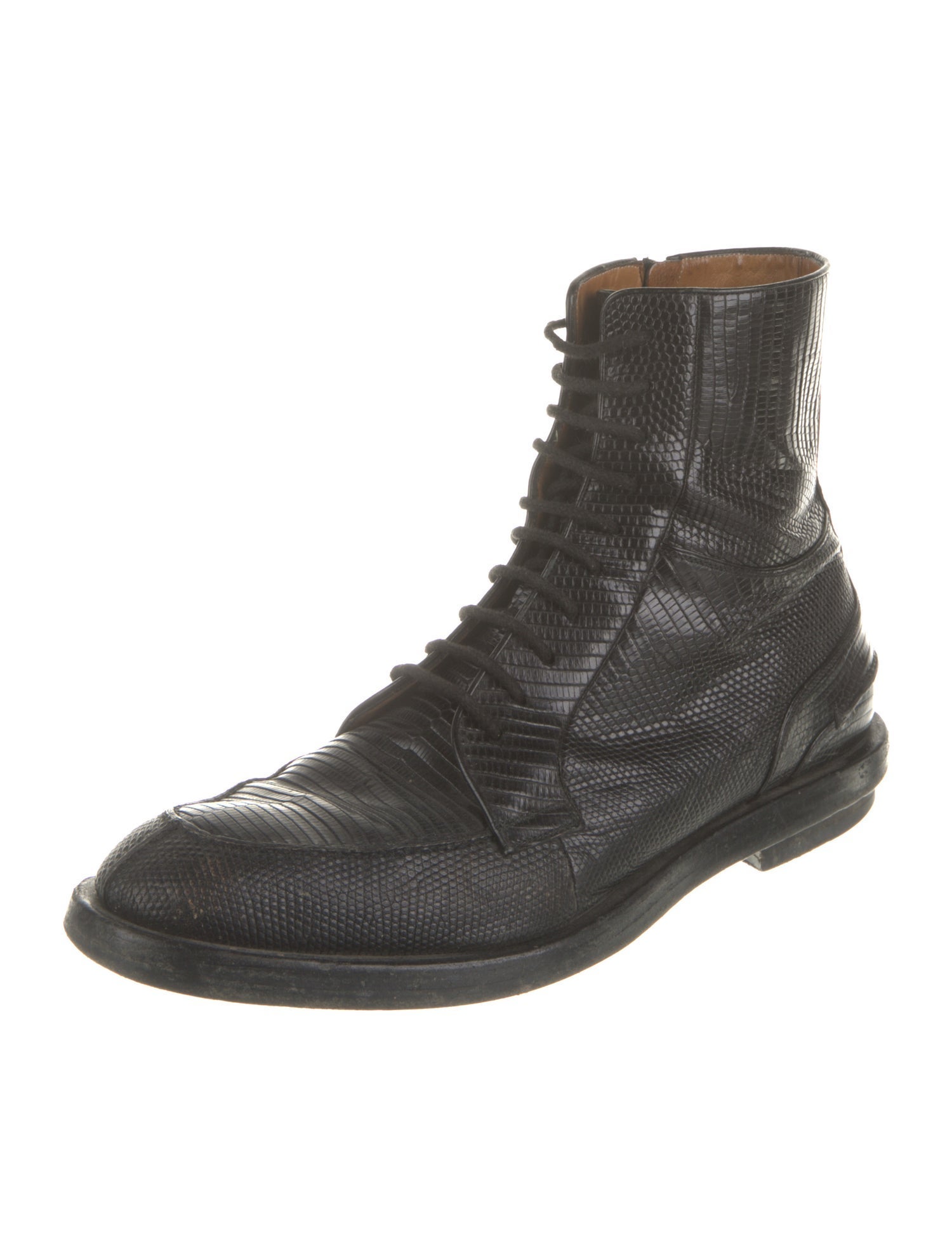 Louis Vuitton Lizard Combat Boots