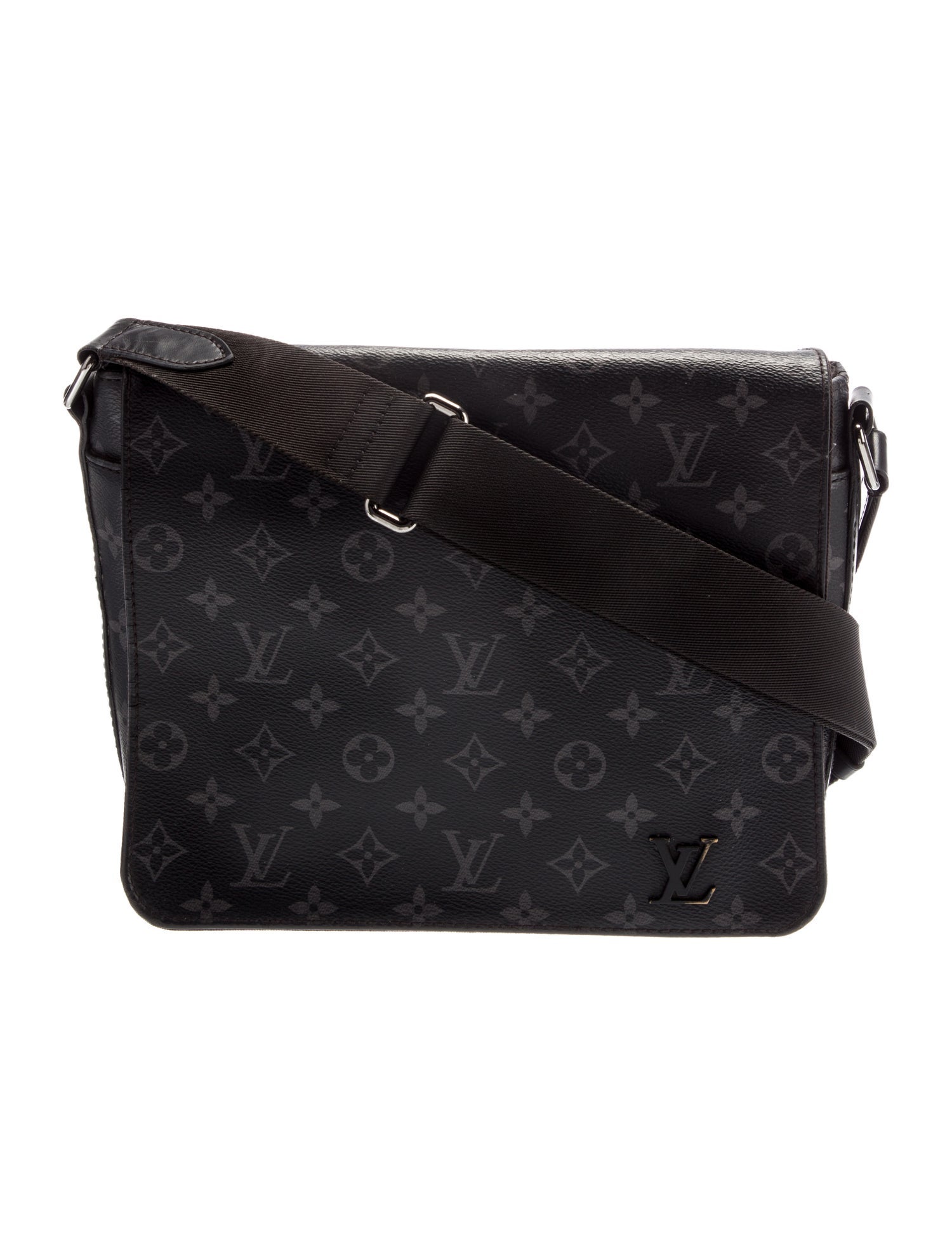 Louis Vuitton Monogram Eclipse Messenger Bag PM Black Messenger Bags