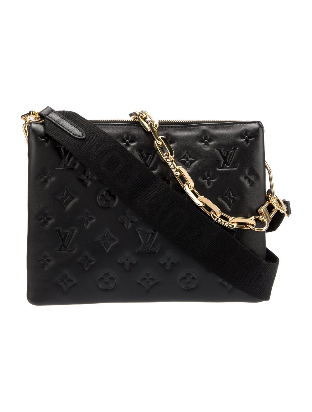 Louis Vuitton LV Monogram Shoulder Bag Black Shoulder Bags, Handbags