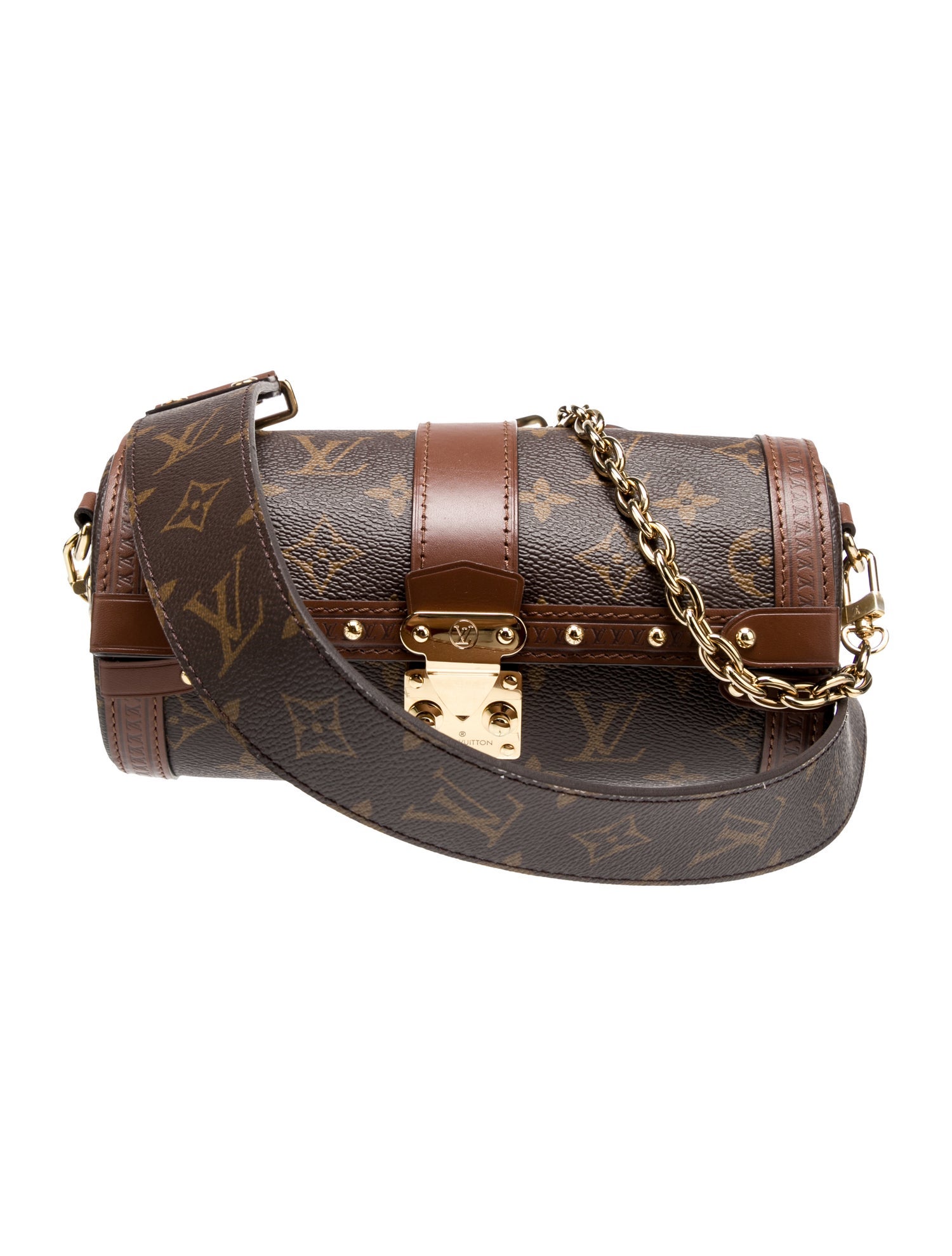 Louis Vuitton LV Monogram Papillon Trunk Brown Crossbody Bags