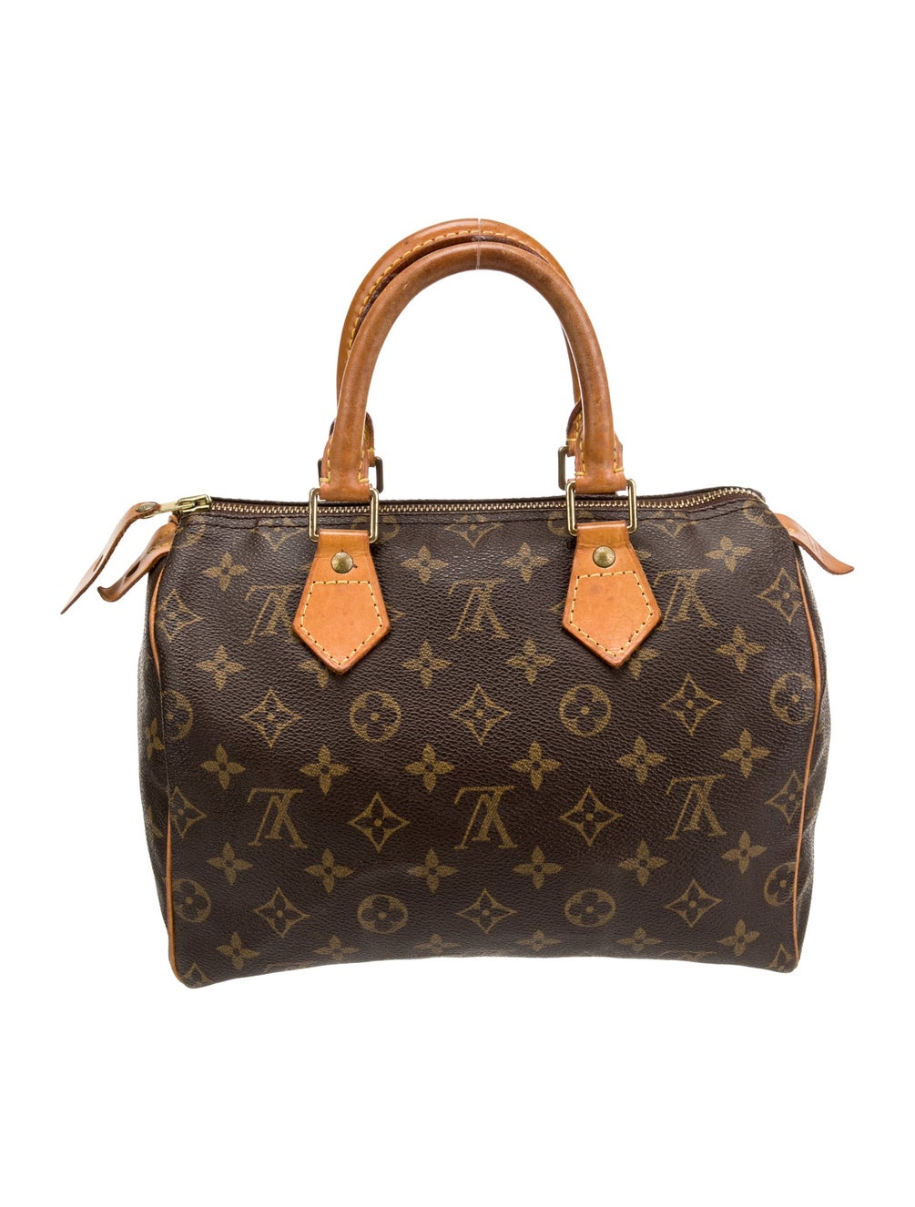Louis Vuitton LV Monogram Speedy 25 Vintage Brown Handle Bags