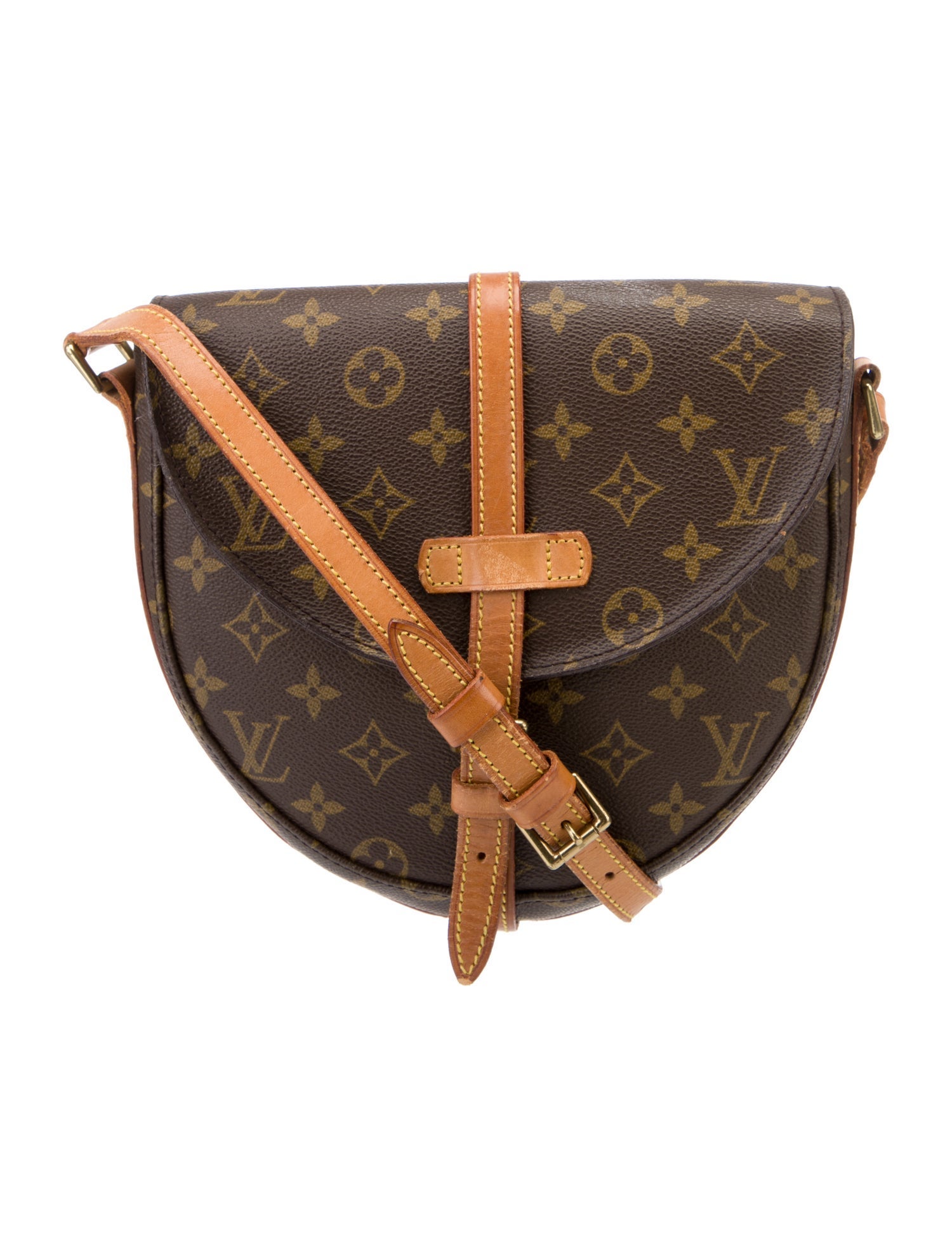 Louis Vuitton LV Monogram Chantilly MM Vintage Brown Crossbody Bags